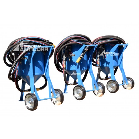 Piaskarka 200 litrów ze sterowaniem RMC-200 i zaworem MICRO TestAn