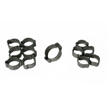 Opaska/obejma zaciskana 2-uchowa do węża