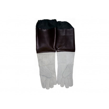 Skórzane z rękawem